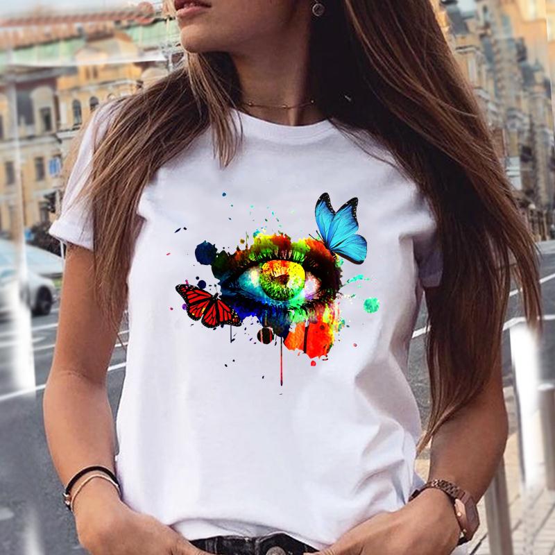Ming Hung Butterfly Print Tshirt Woman Summer T-Shirt Cartoon Graphic Tee  Anime Harajuku 90S Tshirt Ullzang Ropa urbana femenina comprar a buen  precio — entrega gratuita, reseñas reales con fotos — Joom
