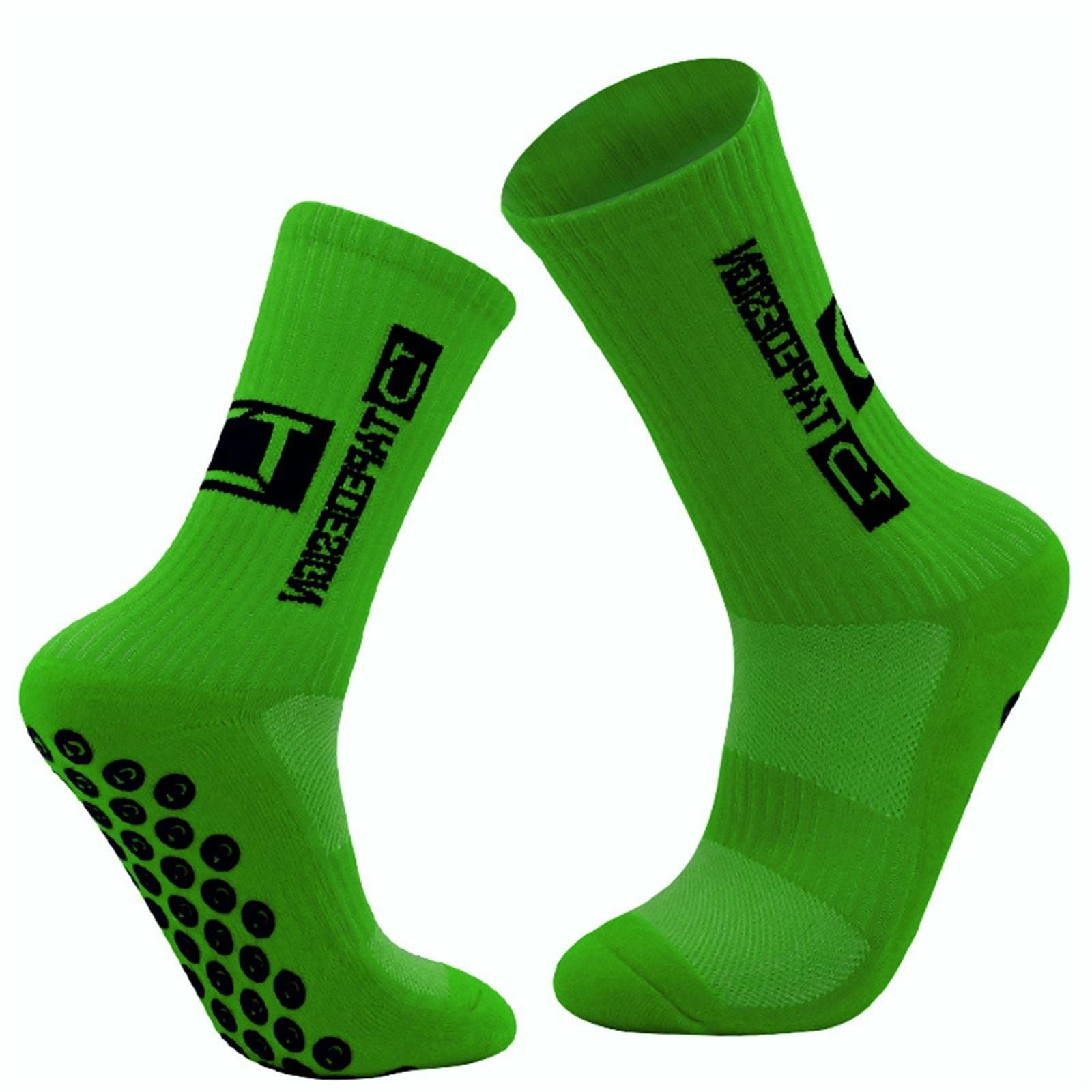 

(SU)Дышащие хлопковые спортивные носки Футбольные носки Носки для бега Теннисные носки Носки для походов — весь код One Size зелёный