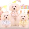 Pet Dog Cats Puppy Three-layer Lace Bowknot Bell Collar Bib Necklace Neck Strap