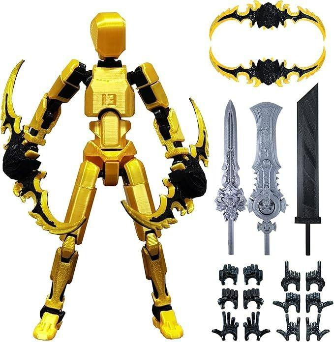 Action Figure Titan 13 T13 Stampata 3D Multi-Articolata Mobile Lucky Dummy Nova Robot Action Figure Regali