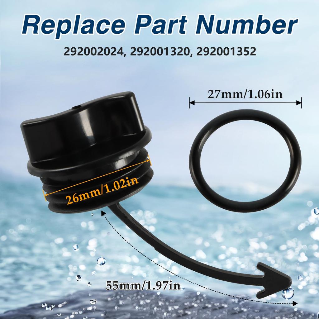 EVRBUL 4pcs Sea-Doo RXT GTI GTX GTR LTD GTS RXT Wake 130 155 Spark