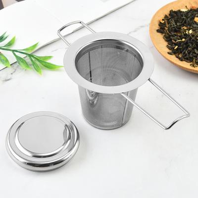Infuzor de Ceai cu Mâner Ochiuri Fine Reutilizabil Anti-rugină Uz Casnic Magazin de Ceai Strecurătoare Portabilă pentru Frunze de Ceai pentru Bucătărie