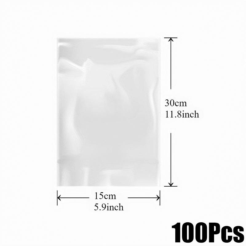 50/100 шт. Прозрачные термоусадочные пакеты из ПВХ, устойчивые к высоким температурам, для косметики, термоусадочные пакеты для обуви 15*30cm/100PC