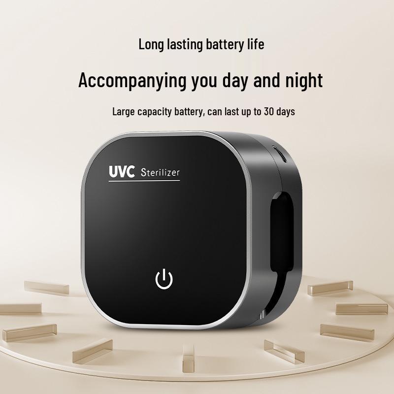 Portable UVC Toothbrush Sterilizer with USB Charging for Two