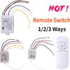 Comutator Digital Wireless cu Telecomandă 1/2/3 Căi ON/OFF 220V pentru Plafonieră LED Lampă Receptor Transmițător cu Canal Unic