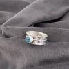 Swiss Blue Topaz Gemstone Ring, Handmade Dainty Jewelry, 925 Sterling Silver Ring, Spiritual Silver Ring Gift For Her