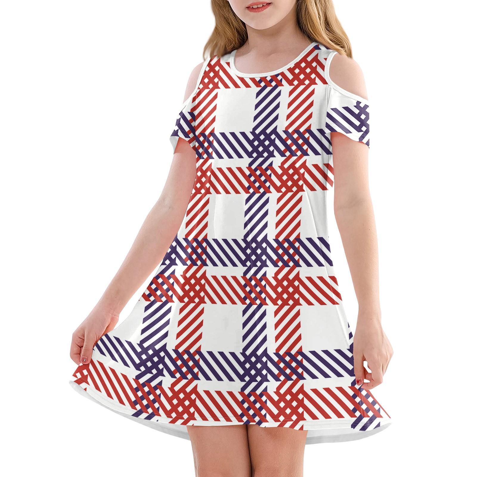 

Платье А-силуэта для девочек - летнее повседневное платье без рукавов для малышей 110