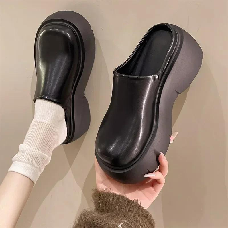 Flache Plateau-Mules Schuhe Damen Slingback Hausschuhe Schuhe Designer Fadensandalen Neu Lässig Walking Flip Flops Weiblich