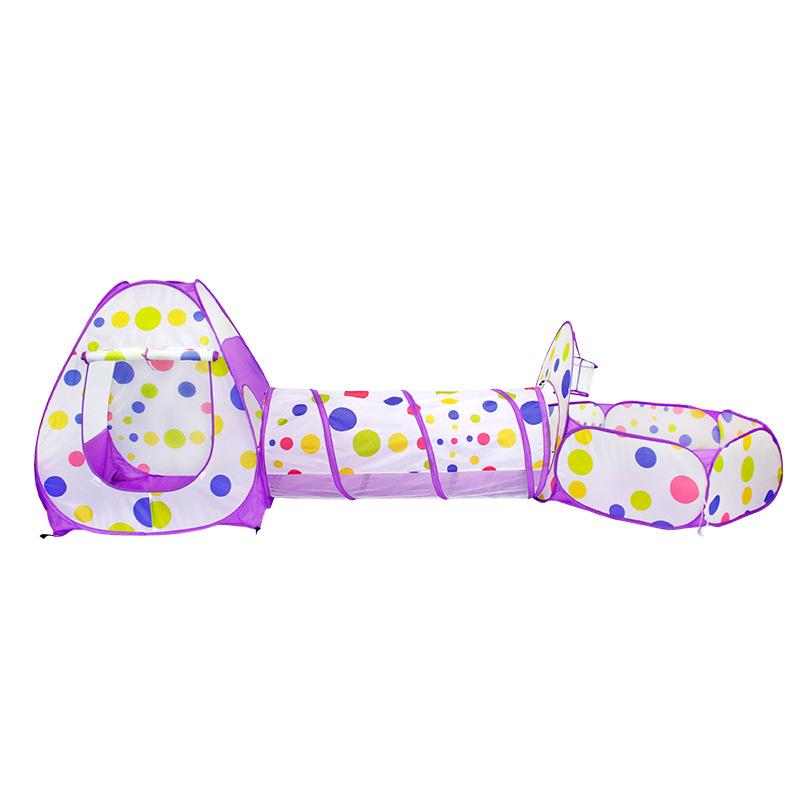 

Детский игровой домик 3 в 1: Палатка, Туннель и Сухой бассейн - Легко складывать и хранить