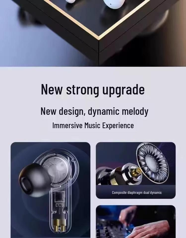 Smart Wireless Noise-Cancelling Bluetooth Earphones 2025 with In-Ear Display and Long Battery Life