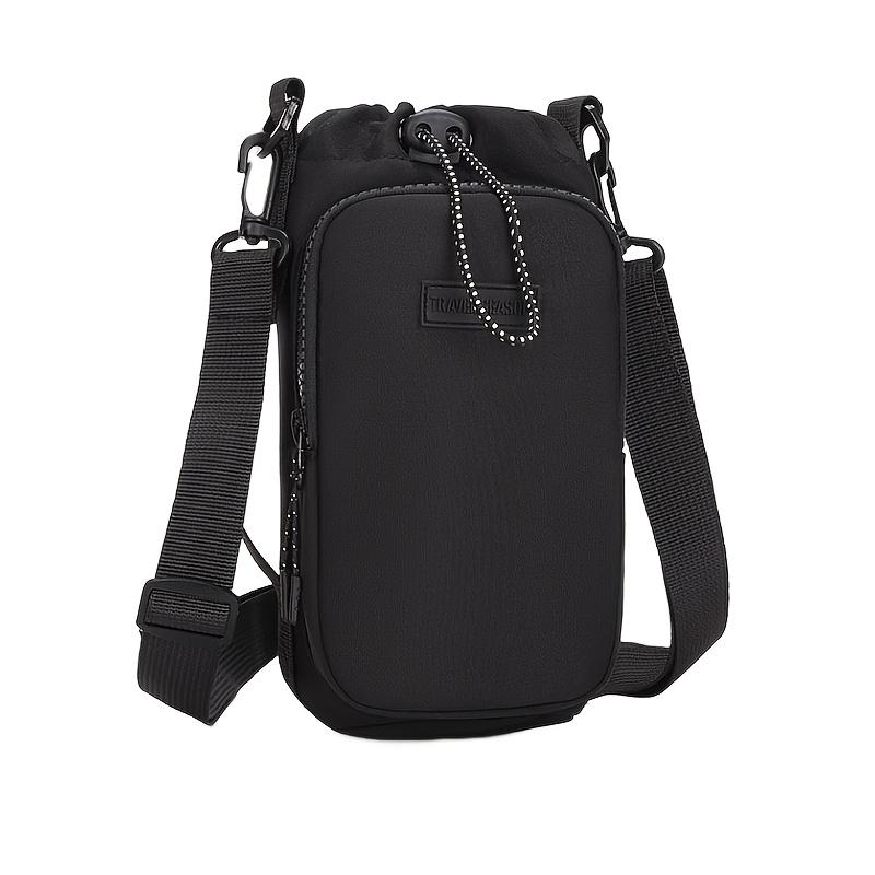 

Multifunctional Large-Capacity Cup Bag with Portable Handle & Crossbody Strap, Ideal for Outdoor Travel & Hiking чёрный