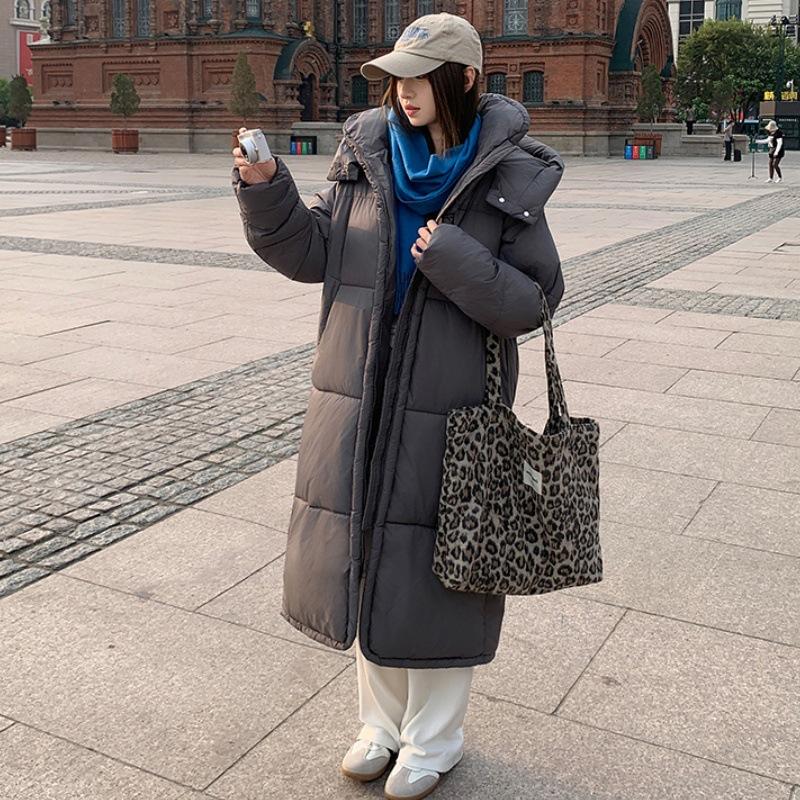 Winter Soft Mid-length Cotton Jacket for Women New Arrival Over-the-knee Large Quilt Loose Thickened Coat