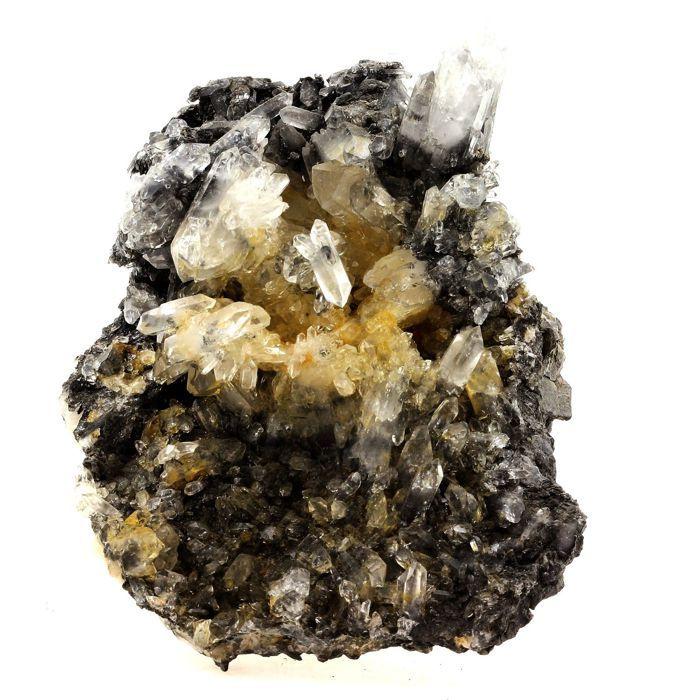 Pierres et Minéraux. Quartz, Chlorite. 873.5 ct. Massif de la Lauzière , Savoie, France..