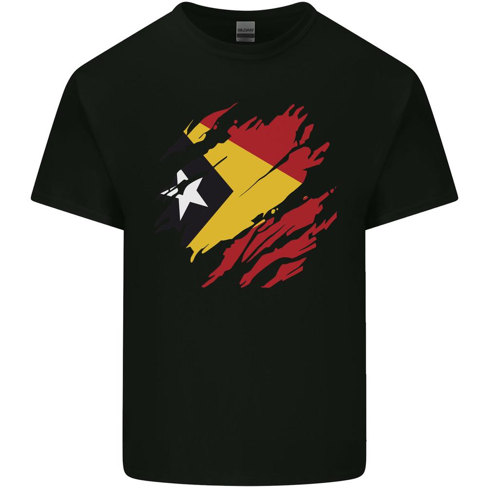 Torn East Timor Flag Day Football Mens Light Cotton T-Shirt Unisex T-Shirt L