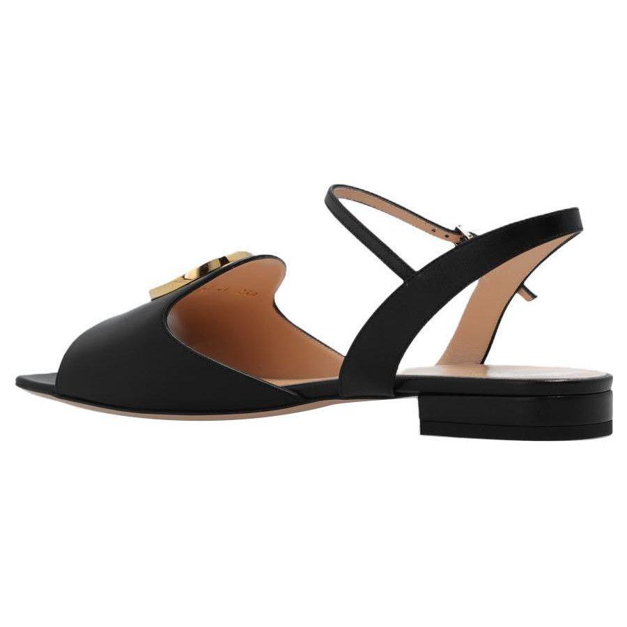 Gucci Interlocking G-logo Leather Sandals 729957 C9D00 1000