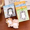20 Pcs Cute Cartoon Cat Memo Note Specialty Sticky Notes Cute Message Memo Pad Student High-looking Stationery Office School Supplies