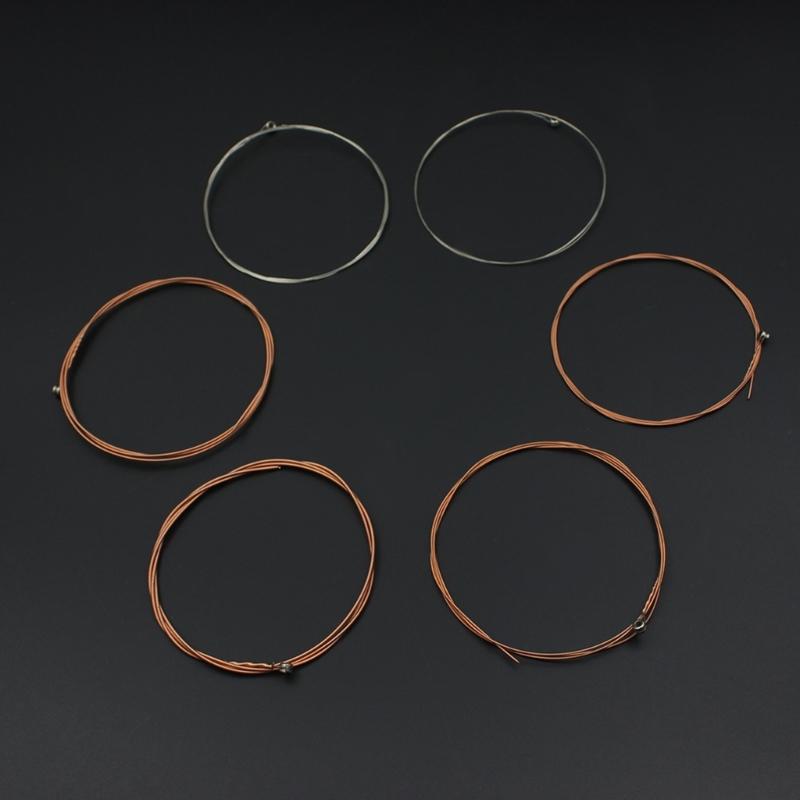6 Pcs Acoustic Guitar Strings for 6 String Classical Guitars Accessories