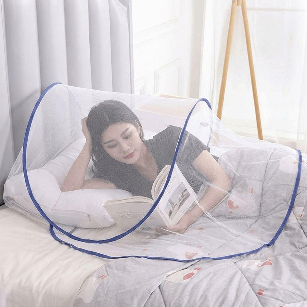 Portable Folding Mosquito Net Breathable Mesh Anti-Mosquito Head Cover Head Mosquito Tent  Travel