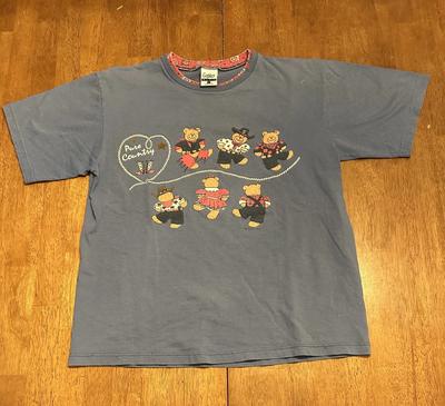 Vtg 90s Teddy Bear T Shirt Large Pure Country Granny