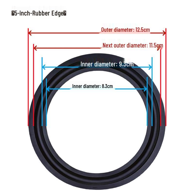 Rubber Surround Edge for Speaker Repair 3-15 Inch