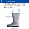Midori Anzen Work Oil and Chemical HGC2000 Size High-Grip Boots, Resistant, Slip-Resistant, Super, Blue, 24.5cm