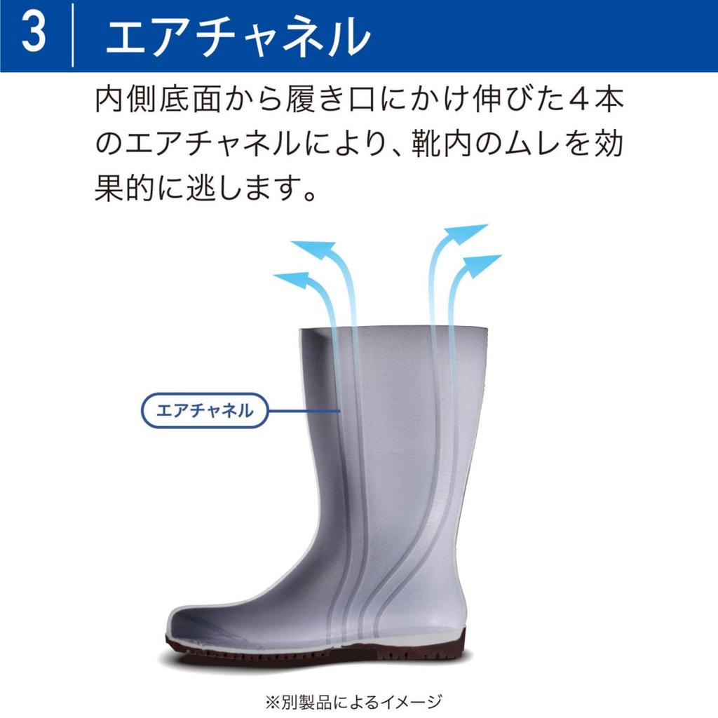 Midori Anzen Work Oil and Chemical HGC2000 Size High-Grip Boots, Resistant, Slip-Resistant, Super, Blue, 24.5cm
