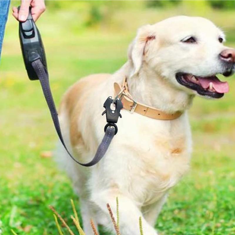 Dog Leash Clasp Dog Leash Collar Linking Swivel Frog Clip Quick Release Locking Pet Supplies Metal Hardware Buckle for Hiking