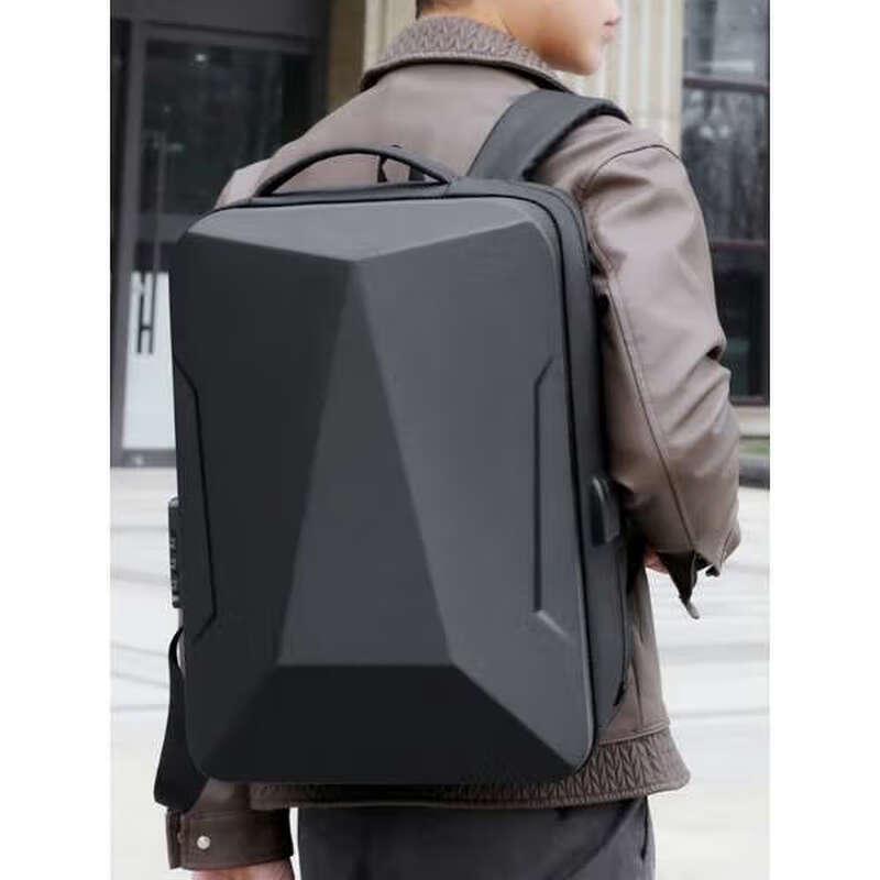 Li Shen Men's Mecha Hard Shell Laptop Backpack