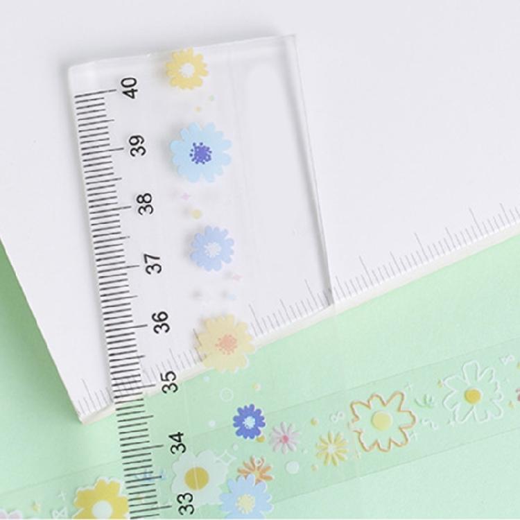 5 Rolls Clear Tape Butterfly Decorative Tape Flower Pattern Masking Tape Hand Account Tape Artists Tape Crafting Tape