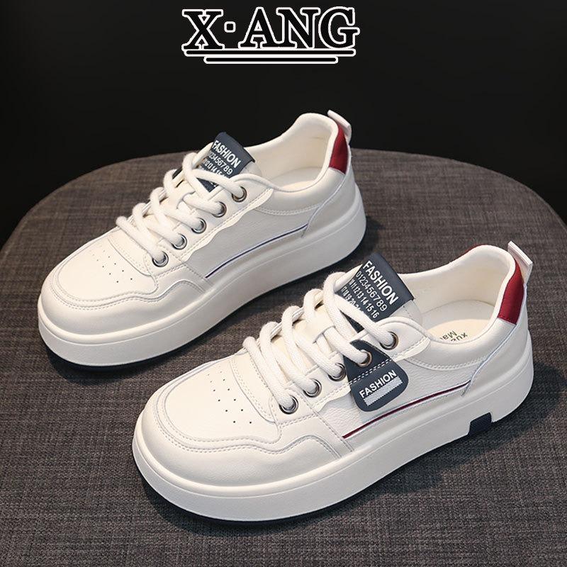 Leather little white shoes women's board shoes new autumn shoes women's soft soles are not tired feet single shoes casual sports shoes