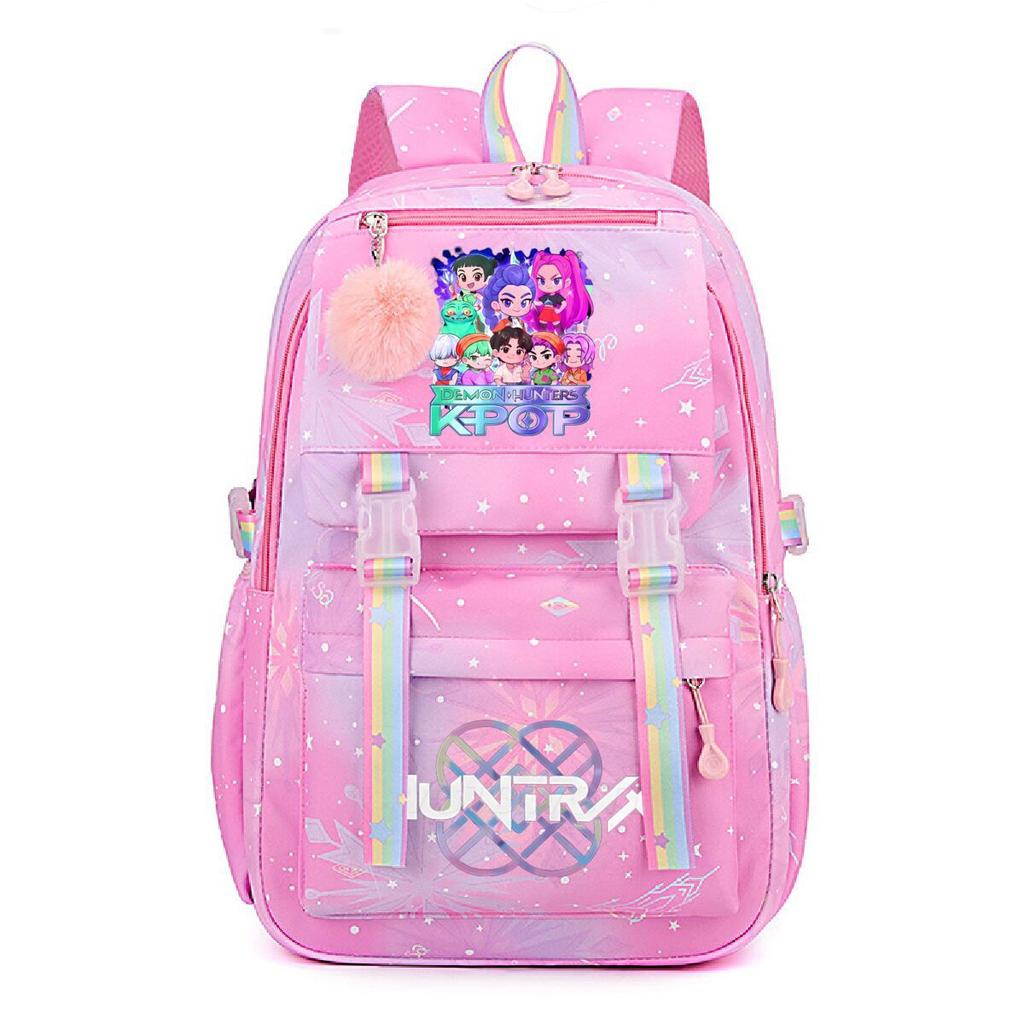 Animation Cartoon Peripheral Printing Korean Version Trend Burden Reduction Backpack Large Capacity Student Leisure Bag