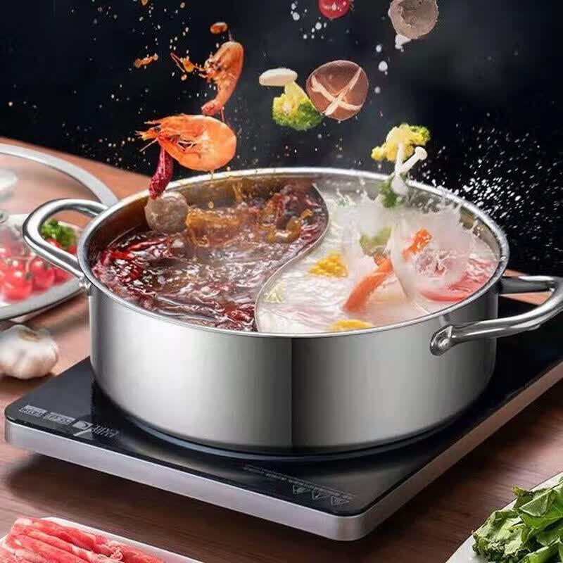 ASD 304 Stainless Steel Divided Hot Pot