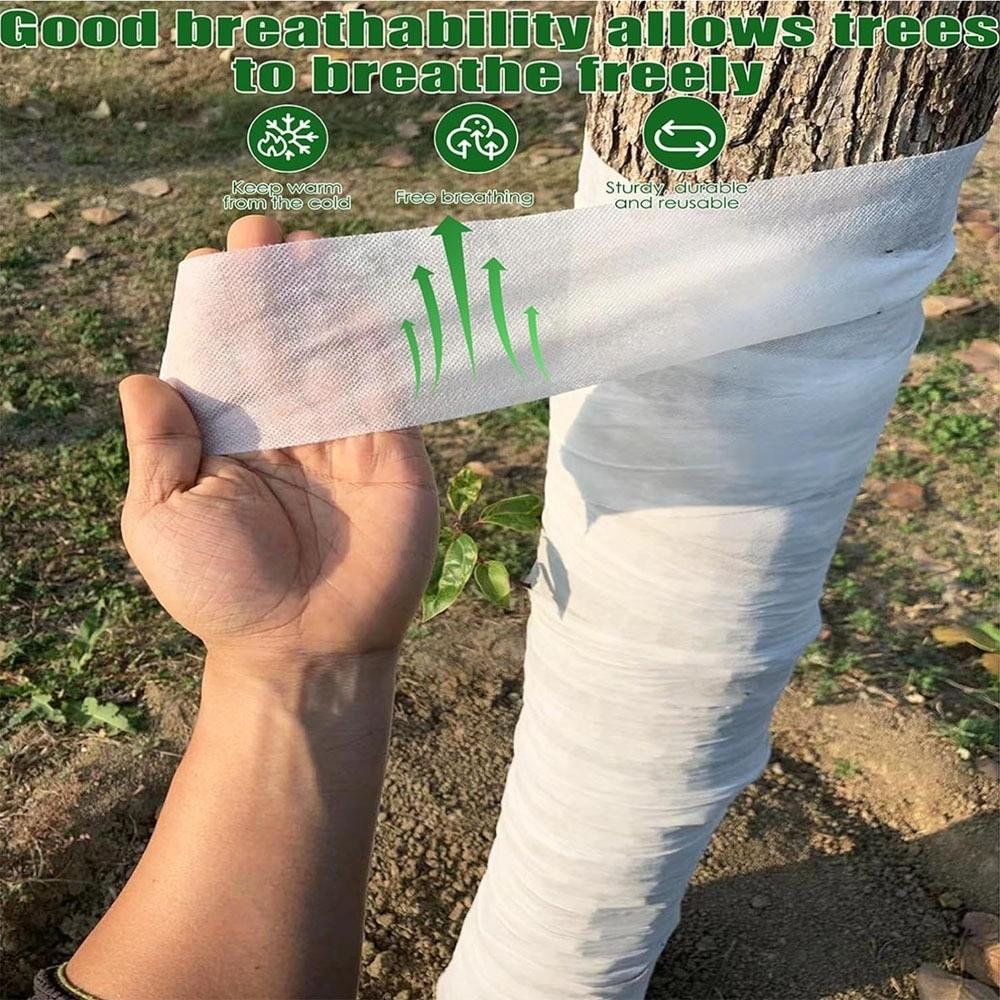 Non-woven Tree Protection Tape White Keep Warm Plant Bandage Wrap Moisture Retention Coldproof Tree Trunk Protector