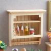 Miniature Wall-Mounted Shelf 1:12 Scale Retro Mini Shelf Tiny Tiered Storage Shelf for Miniature Kitchen Living Room Doll Furniture