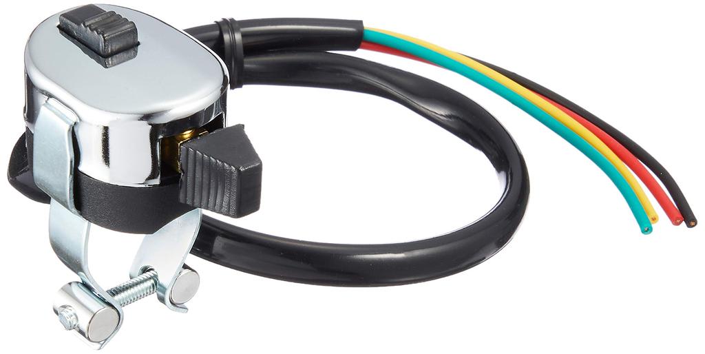 Kijima Turn Signal Switch Set with Universal (L/R & Push-Type 2-Way) Wiring, Fit, 304-6111