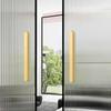 TOPNIKE Adhesive Ultra Slim Glass Sliding Door Handle for Balcony Shower Room Pull Push Door