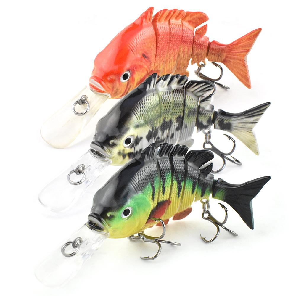 80Mm 16.8G Mini Long Tongue Board Sunfish Luya Bait Talk About Water Sea Fishing Bait Hard Bait Luya Bait Multi-Section