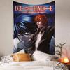 Death Anime Note Anime Tapestry Hippie Flower Wall Carpets Dorm Decor Wall Hanging Home Decor