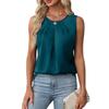 European & American Sleeveless Commuter Top for Women