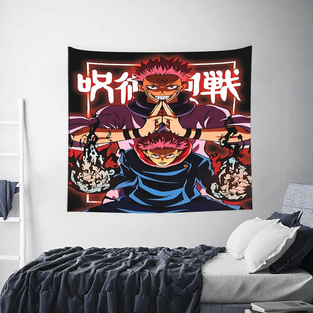 Jujutsu Kaisen Cutecore Tapestry funko Wall Hanging Blanket Tapestry Home Decor Items Wall Decorations