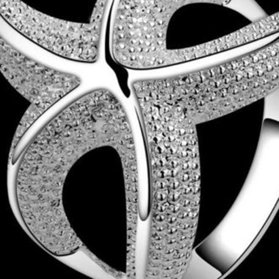 Kvinner Party smykker Gave Rhinestone Starfish Band Ring