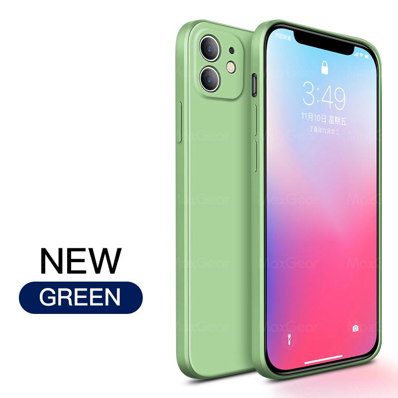 New   Square Liquid Silicone Soft Case For iPhone 11 Pro X XR XS Max 7 8 6 6s Plus SE 2  12 Mini Phone Cover