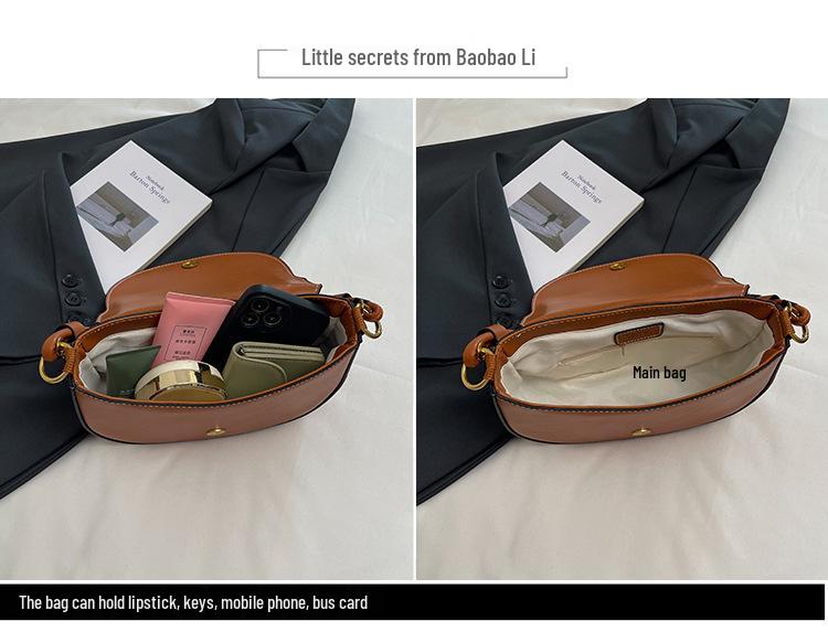 2025 Women's High-End Fashion Crossbody Tote Saddle Bag