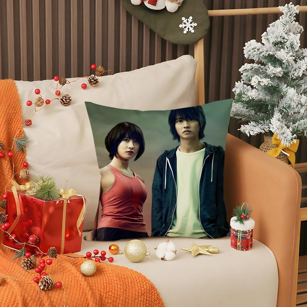 A-Alice In Borderland Pillow Case Living Room Sofa Decorative Cushion Cover Simple Household Light Luxury Printed Pillow