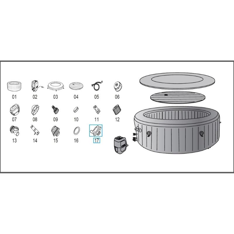 Replacement P05767 Air Valves Caps Compatible for Lay Z Spa Inflatable Tub Models for Secure Seal Easy Installation