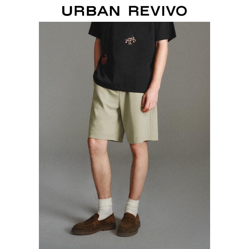 UR Men s Elastic Waist Drawstring Casual Loose Straight Shorts 29