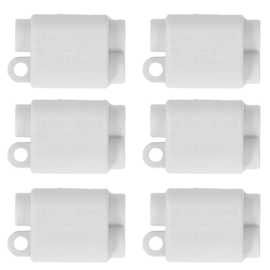 6PCS Wire Connector T Type Splitter1000V 100A High Power No Break Quick Connectors ZK‑1216