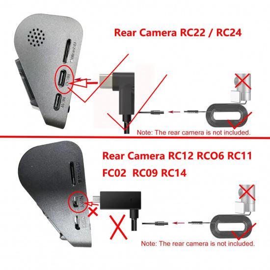 FOR 70mai Rear Camera Extension Cord Cable 5.5m for 70MAI Rear Camera RC22 / RC24  / RC21 rear photography connection line