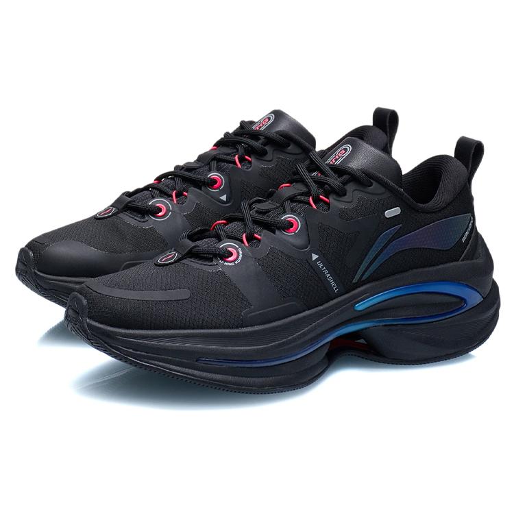 New LiNing WuShi 5S 1.0 Anti Slip Wear Resistant Low Top Running Shoes Women's Black ARSR032-1