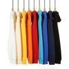 Couple's Casual Solid Color Hooded Sweatshirt - Heavyweight 320g Pure Cotton, Long Sleeve, for Spring and Autumn.